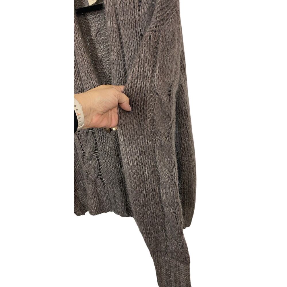 120% Cashmere Italy Oversized Cardigan Sweater One Button Front  Small - Picture 5 of 7